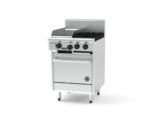 Goldstein PF12G220E-X 2 Burner + 305mm Griddle + Electric Oven