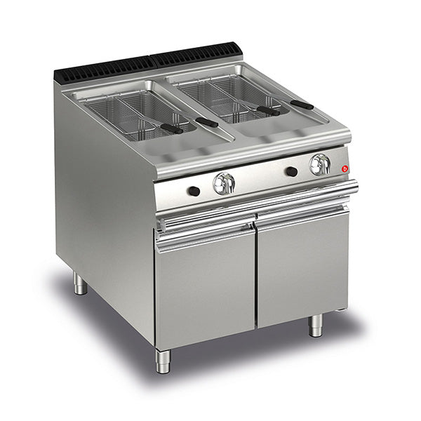 Baron 15+15L Double Basin Gas Deep Fryer With Piezo Ignition Q70FRI/G815