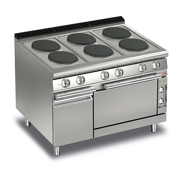 Baron 6 Burner Electric Cook Top With Electric Oven Q70PCF/E120