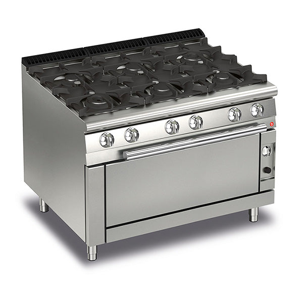 Baron 6 Burner Gas Cook Top With Full Length Gas Oven Q70PCFL/G1205