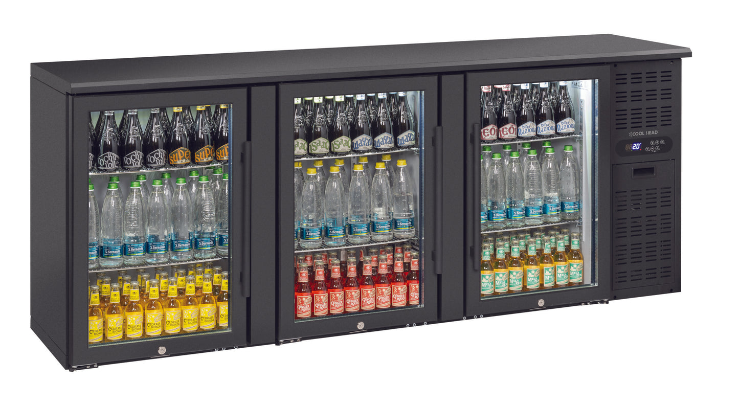 Anvil BBZ0300 3 Door Glass Door Back Bar