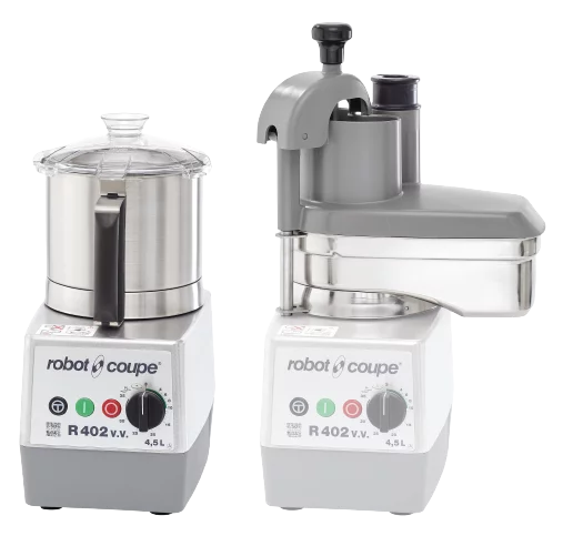 Robot Coupe R 402 V.V. - Food Processor - 4.5L Stainless Bowl - Variable Speed - 4 Discs