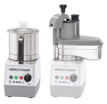 Robot Coupe R 402 V.V. - Food Processor - 4.5L Stainless Bowl - Variable Speed - 4 Discs