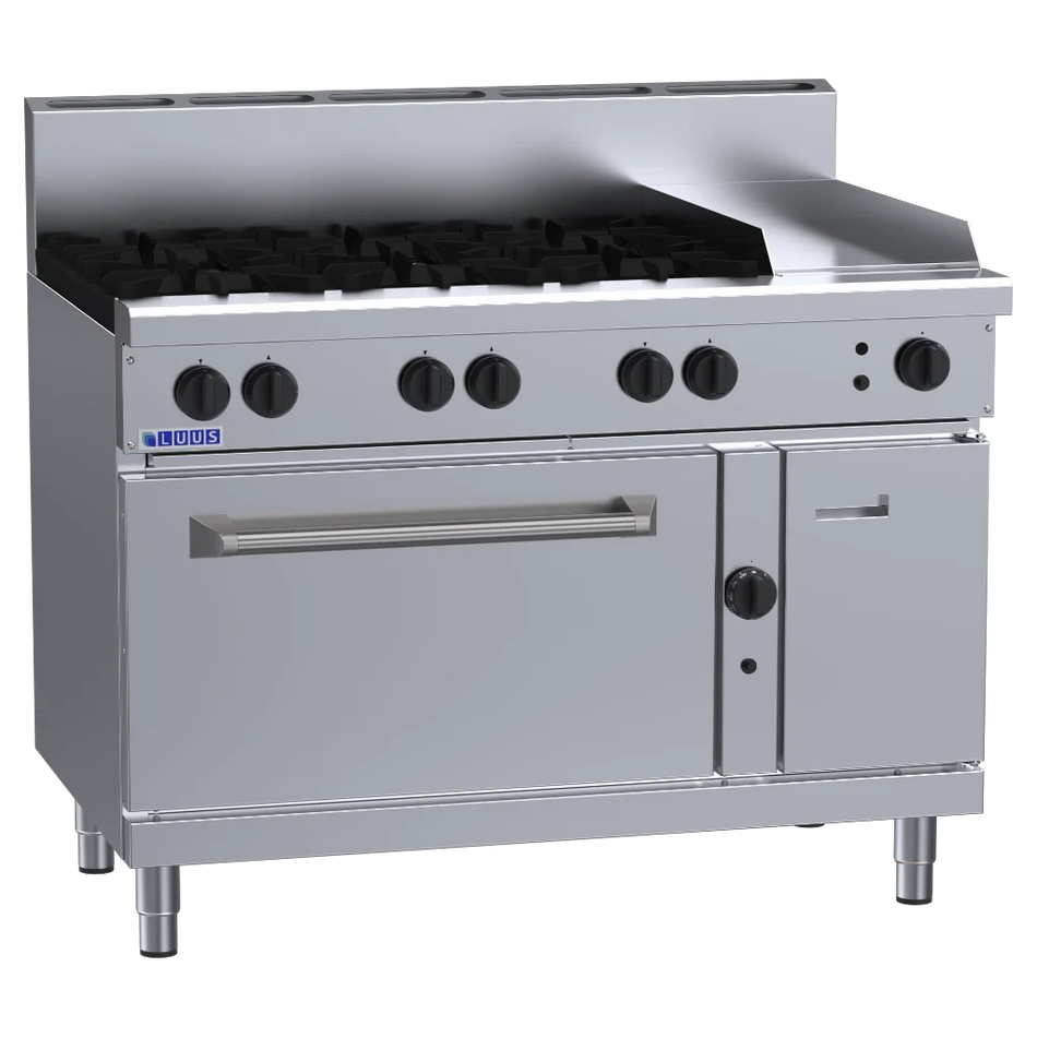 LUUS RS-6B3P 6 Burner Cooktop & 300mm Griddle with Oven