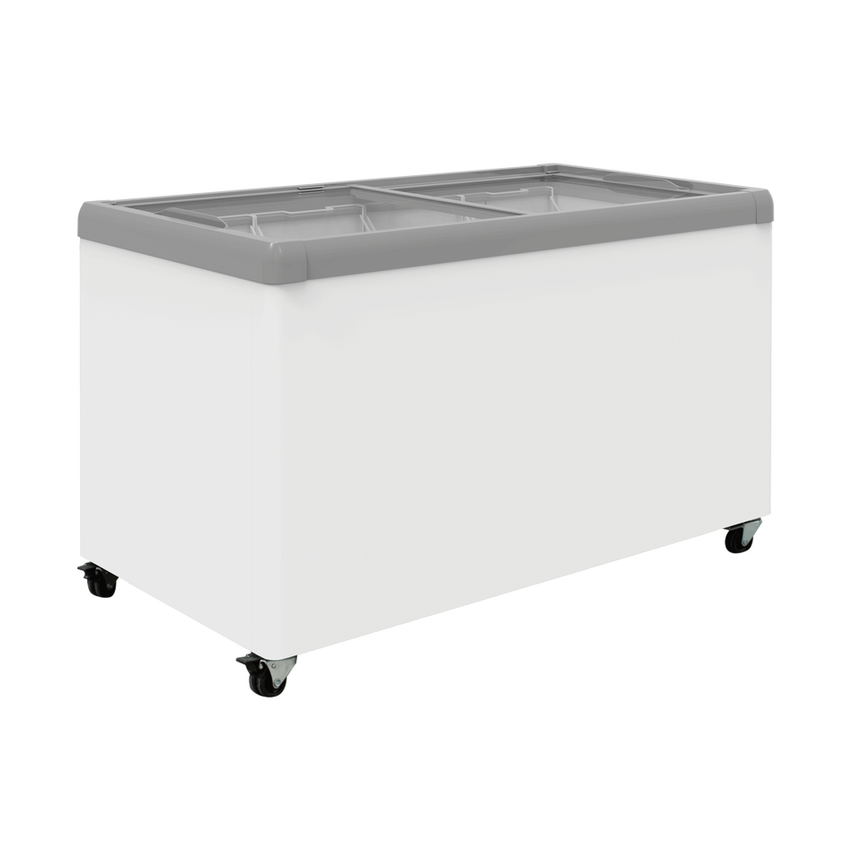 Exquisite SD450 Flat Glass Display Chest Freezer with 4 Baskets