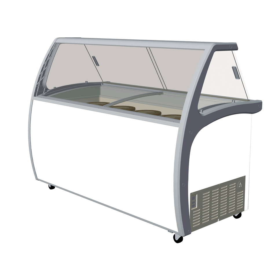 Exquisite SD575S2 Twelve Tubs Ice Cream Scooping Freezer