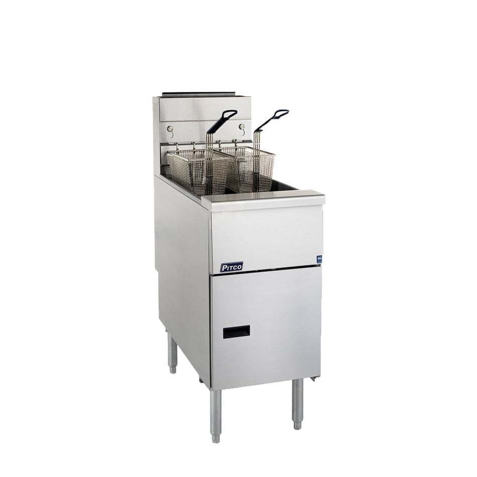 Pitco SG14S Gas 2 Basket Fryer 22lt