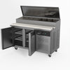 2 Door Saladette Fridge – Fits 7 x 1/3 GN Trays SH2000-700