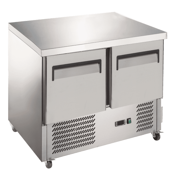 Exquisite SLC250 Two Solid Doors Underbench Storage Fridge 240 Litre