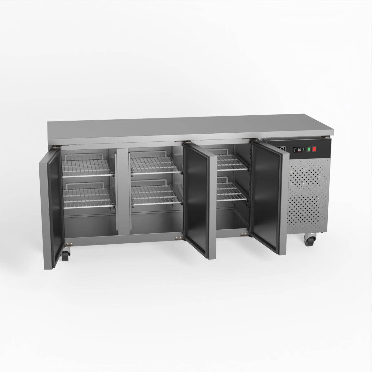 Three Door Commercial Under Bench Freezer 600mm Deep SLX3100BT