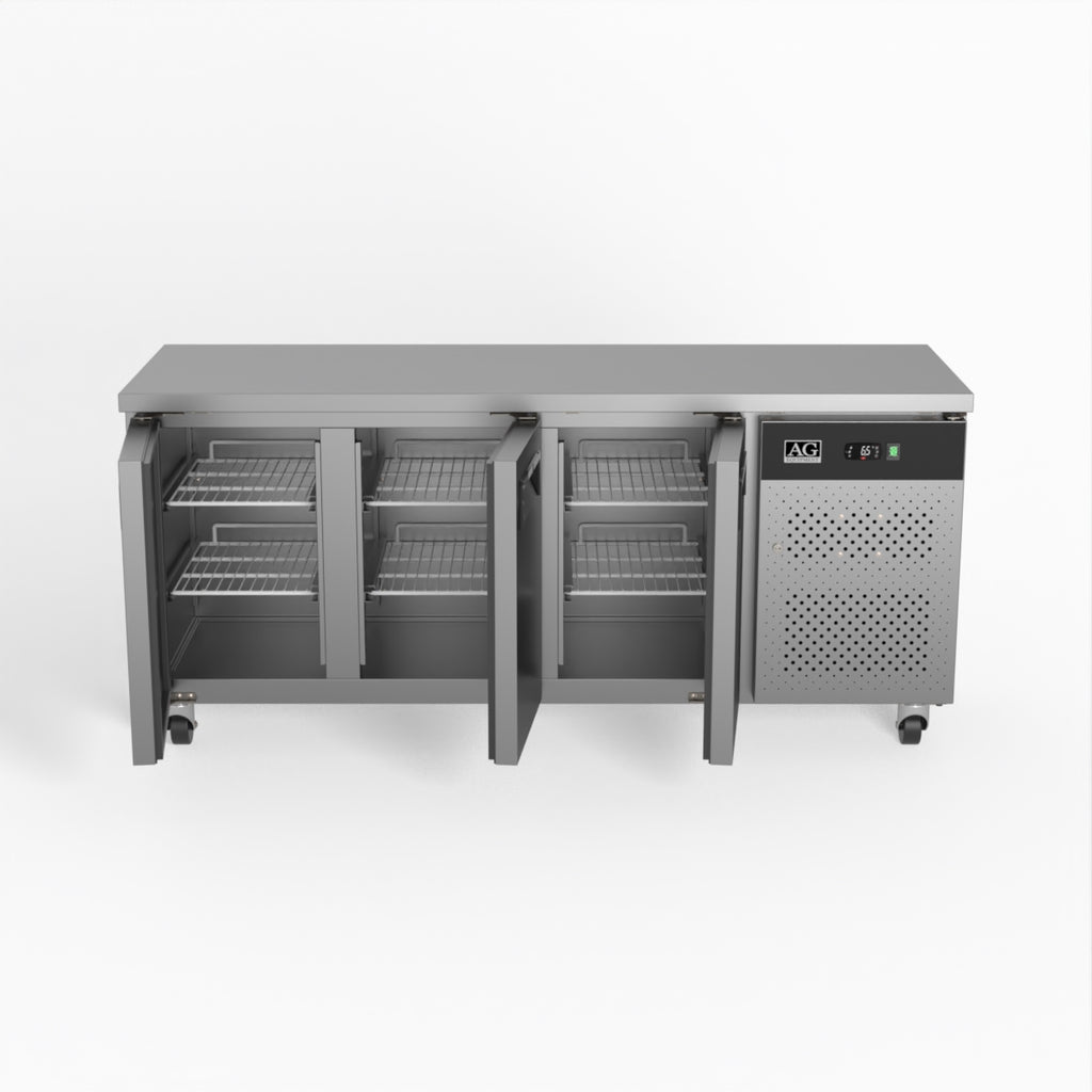 Three Door Commercial  Under Bench Fridge 600mm Depth - SLX3100TN