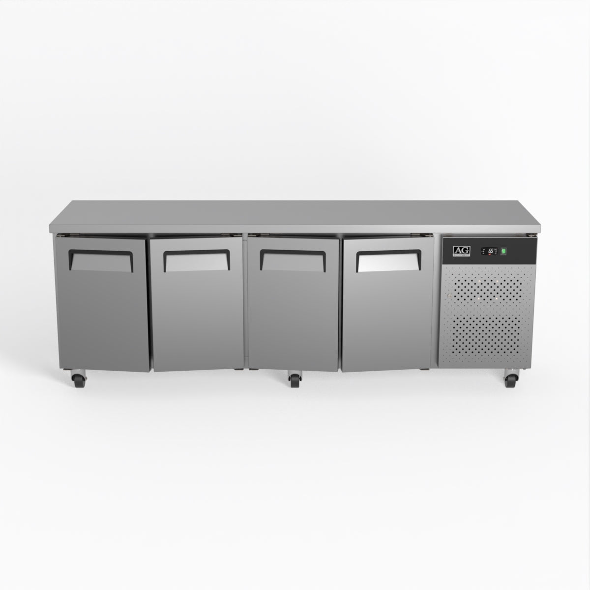 Four Door Commercial Worktop / Under Bench Fridge 600mm Depth SLX4100TN