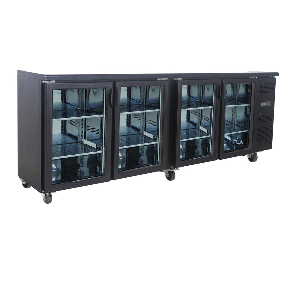 Exquisite UBC630 Four Glass Doors Underbench Storage Fridge 750 Litre