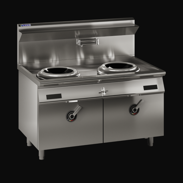 LUUS EHW-2C Induction High-Power Double Wok – 2 × 15kW