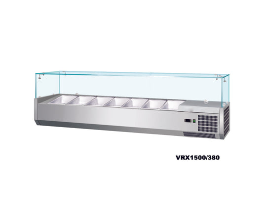 Anvil VRX1200 1200mm Glass Refrigerated Ingredient Well