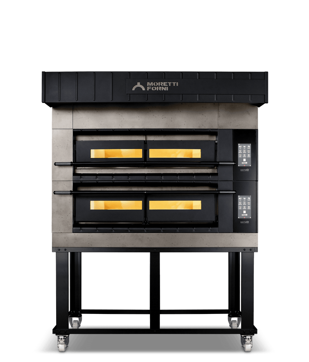 Moretti Forni COMP X100E/2/S serieX Double Deck Oven on Stand