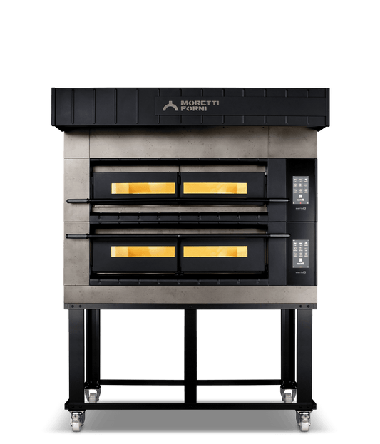 Moretti Forni COMP X100E/2/S serieX Double Deck Oven on Stand