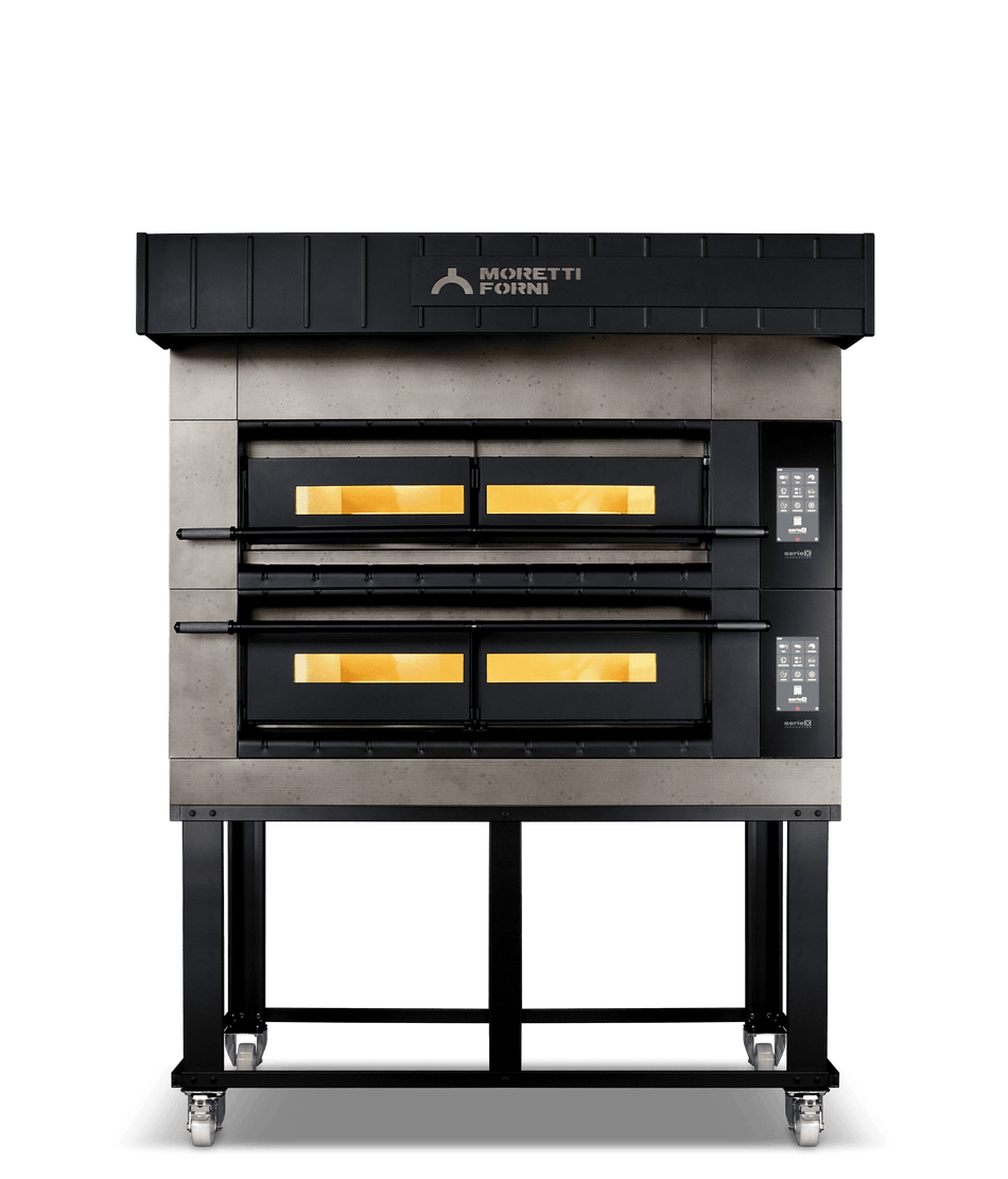 Moretti Forni COMP X100E/2/S serieX Double Deck Oven on Stand