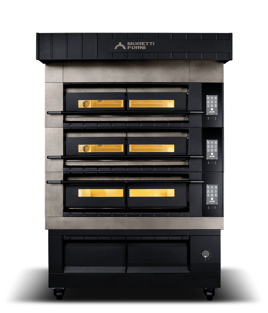Moretti Forni COMP X100E/3/L serieX Triple Deck Oven on Prover