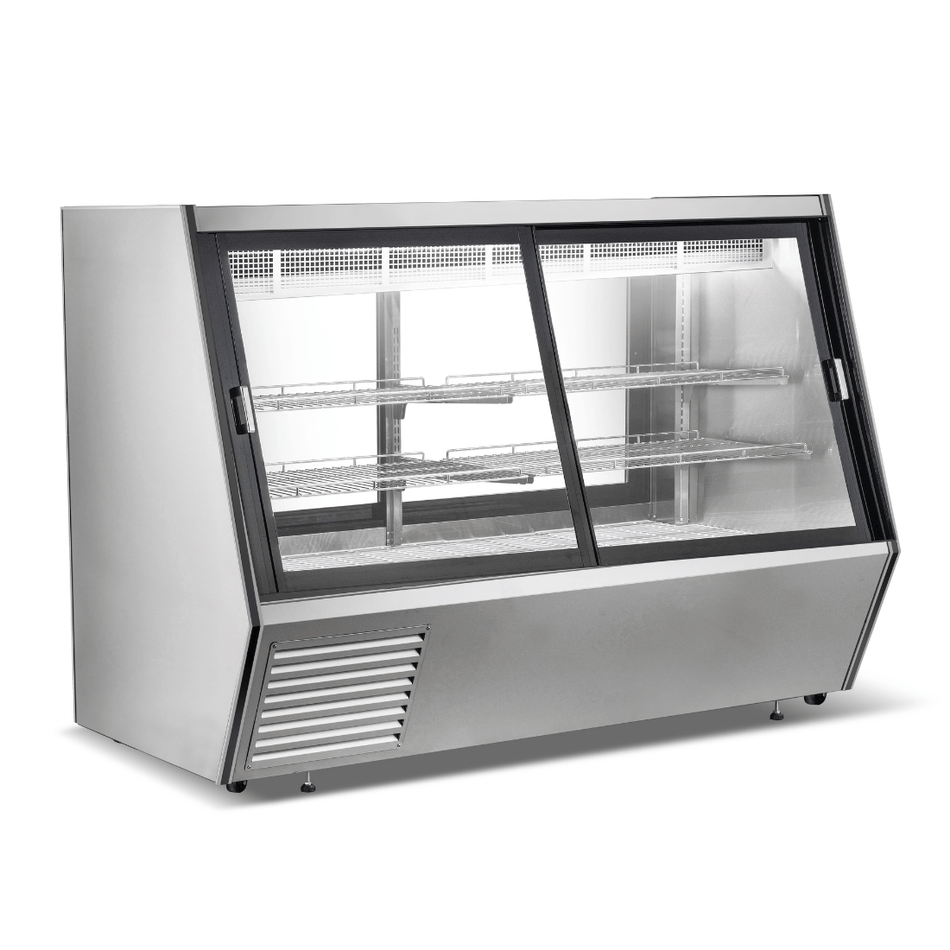 Bonvue 2123mm Dual-Access Refrigerated Deli, Meat and Seafood Display Fridge AMS-21DD