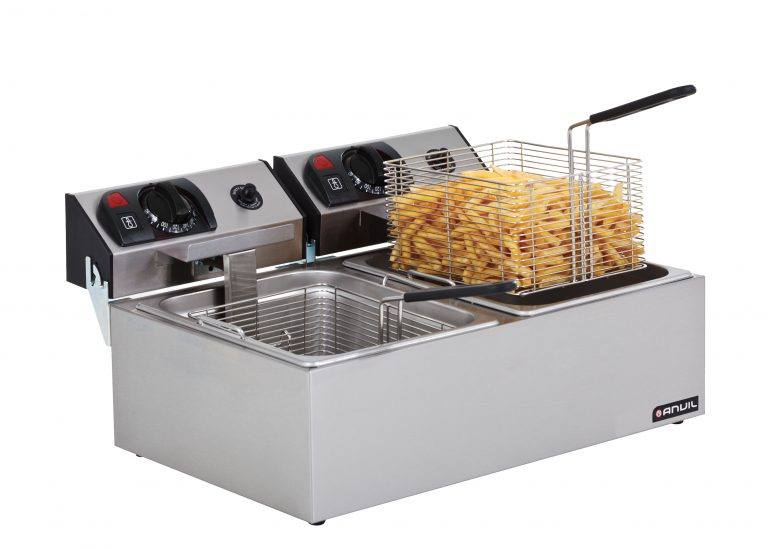 Anvil FFA0002 Countertop Electric Fryer Double Pan