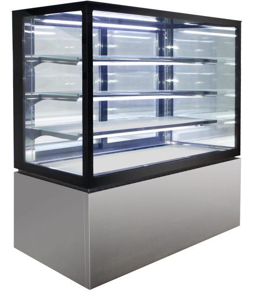 Anvil NDSV4730 600mm Square Glass Cake Display 4 Tier