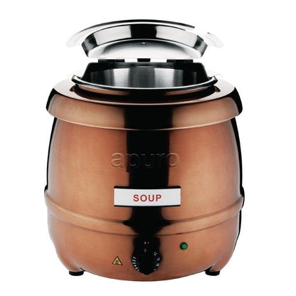 Apuro Soup Kettle Copper Finish 10Ltr CP851-A