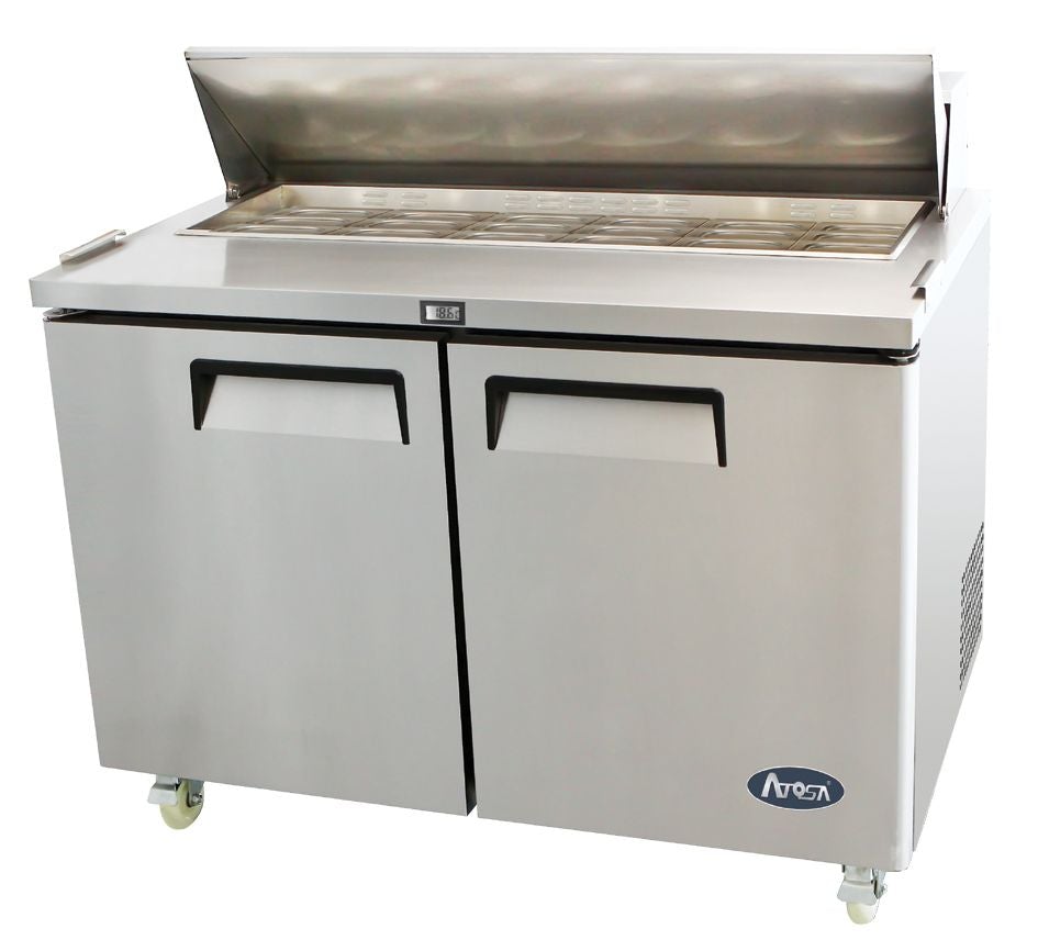 Atosa 2 Door Sandwich Prep Table Fridge 1225mm MSF8302