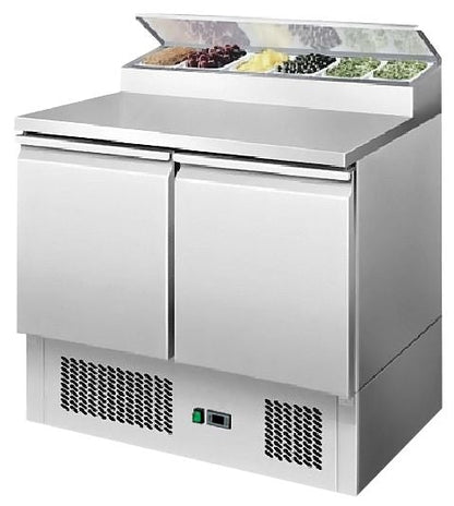 Atosa 2 Doors Open Top Saladette Fridge 900mm ESL3832