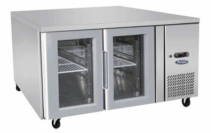 Atosa Glass 2 Door Cooling Fridge Table 1360mm EPF3721