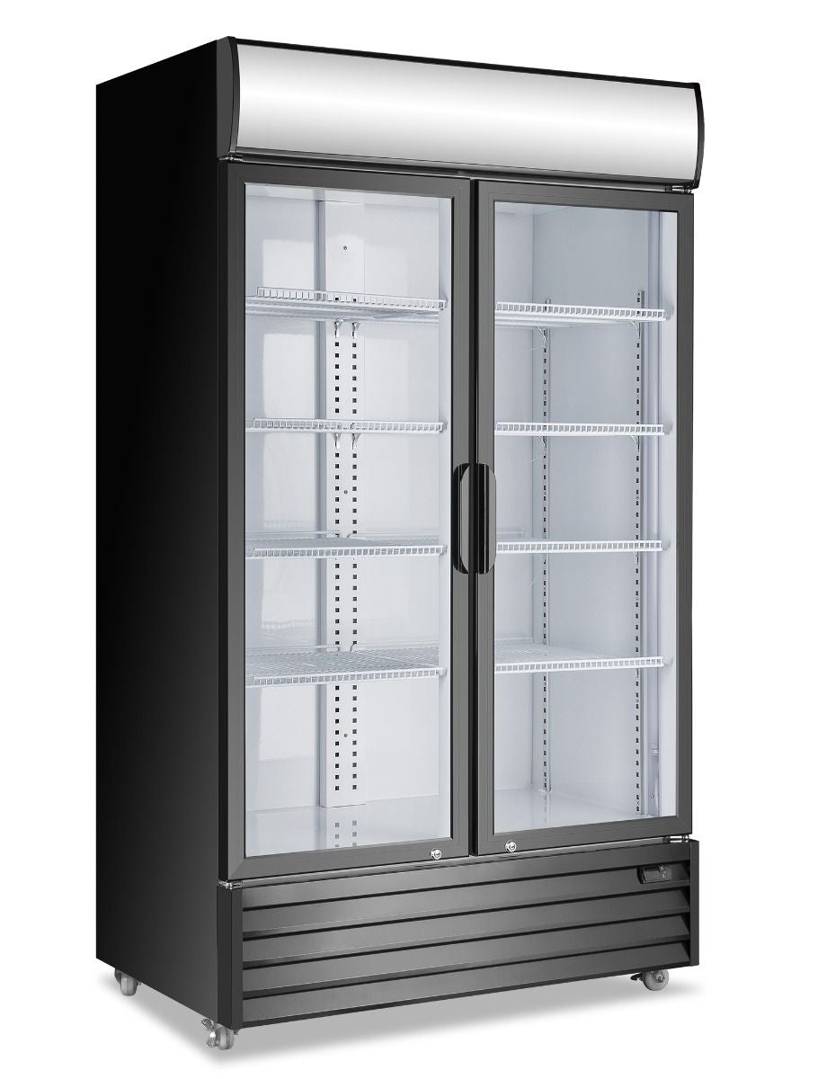 Atosa Double Glass 1000L Upright Fridge P1000WB-A