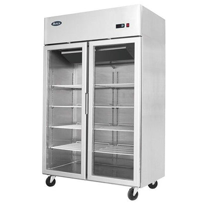 Atosa 1240L 2 Door Freezer Showcase 1314mm MCF8602