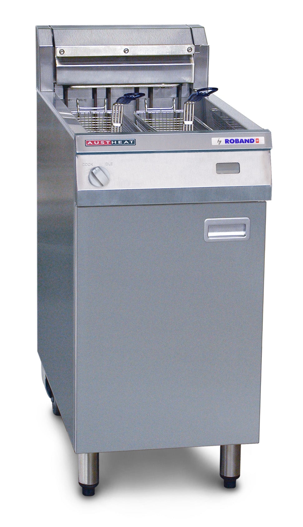 Austheat AF812 Single Pan Two Basket Freestanding Electric Fryer