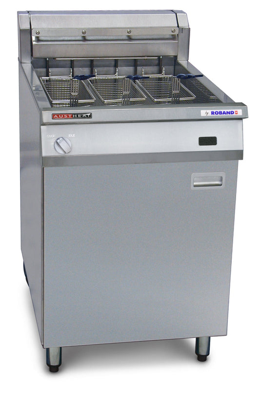 Austheat AF813R 3 basket Freestanding Electric Fryer w/ rapid recovery