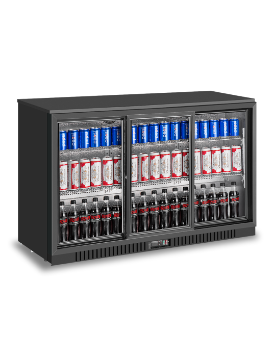 Atosa 3 sliding doors back bar cooler BB-330SEC