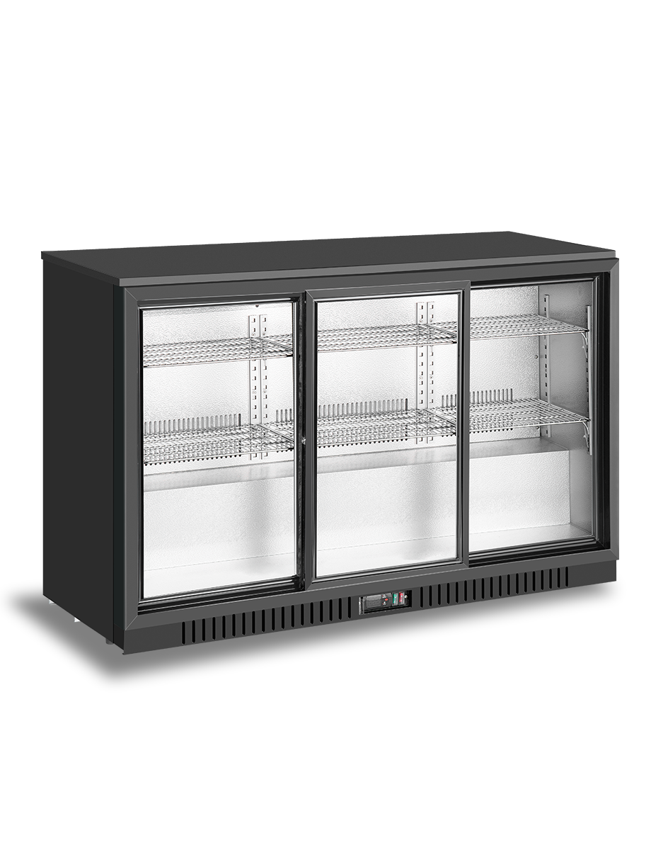 Atosa 3 sliding doors back bar cooler BB-330SEC