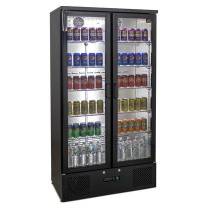 477L Upright Double Glass Door Display Fridge B500G