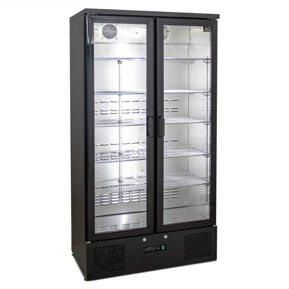 477L Upright Double Glass Door Display Fridge B500G