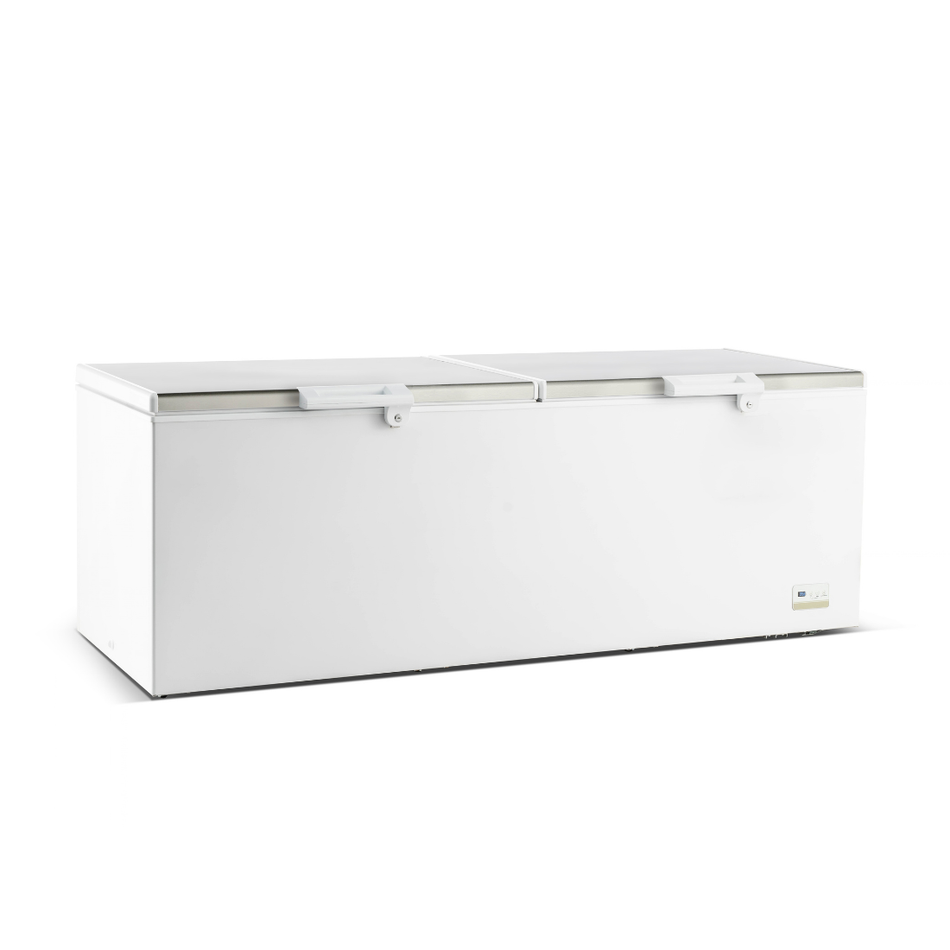 Thermaster Heavy Duty 980L 2 Lid Stainless Steel Chest Freezer BD980F