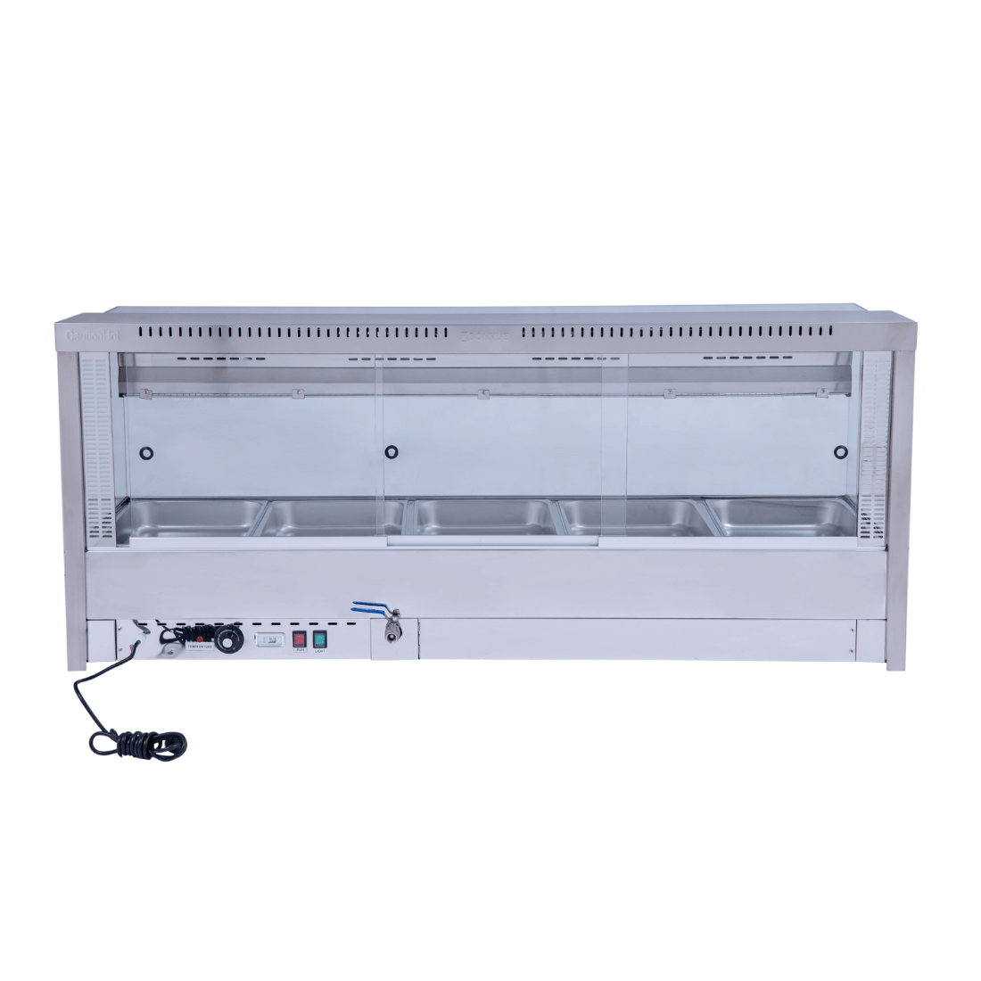 Square Countertop Wet and Dry Bain Marie Fits 5 x 1/1GN BM17SC