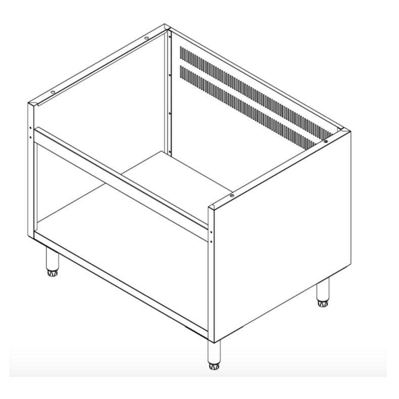 Brenner Forge 800 Series 900mm width Stainless Steel Cabinet Stand - BREG8-900E