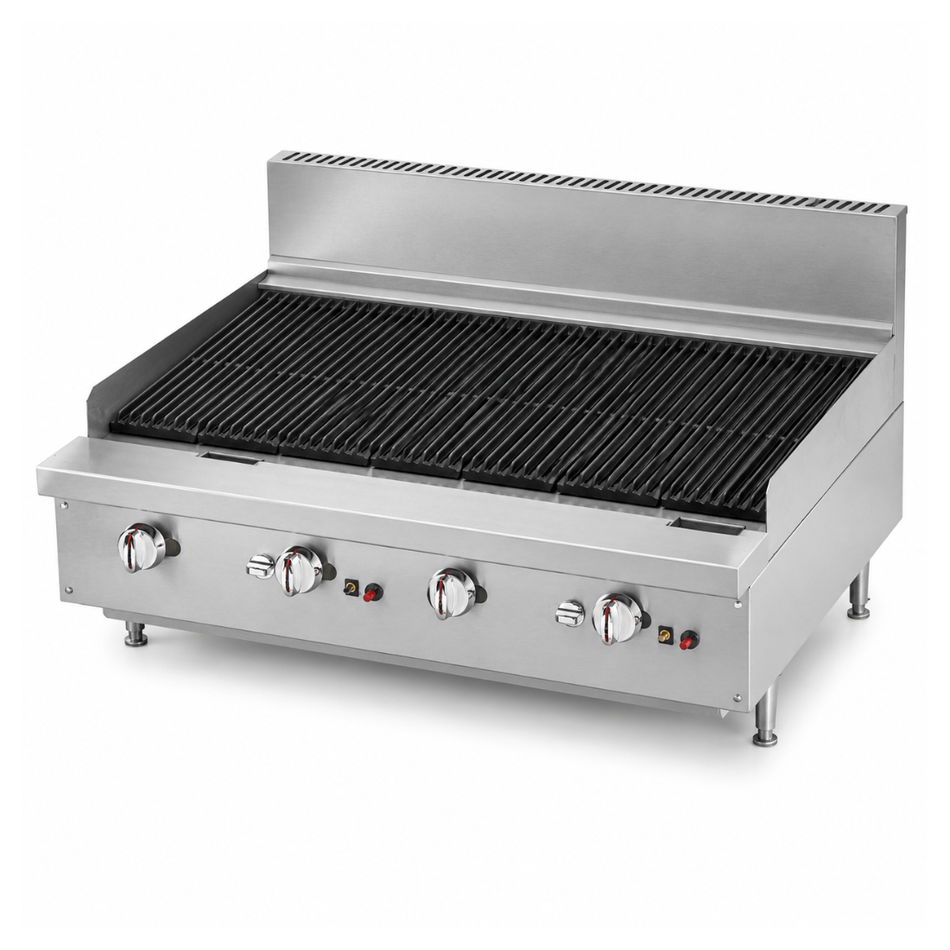 BRENNER Forge 800 Series 1200mm 4 Burner Natural Gas Char Grill Top – BREG8C-1200N
