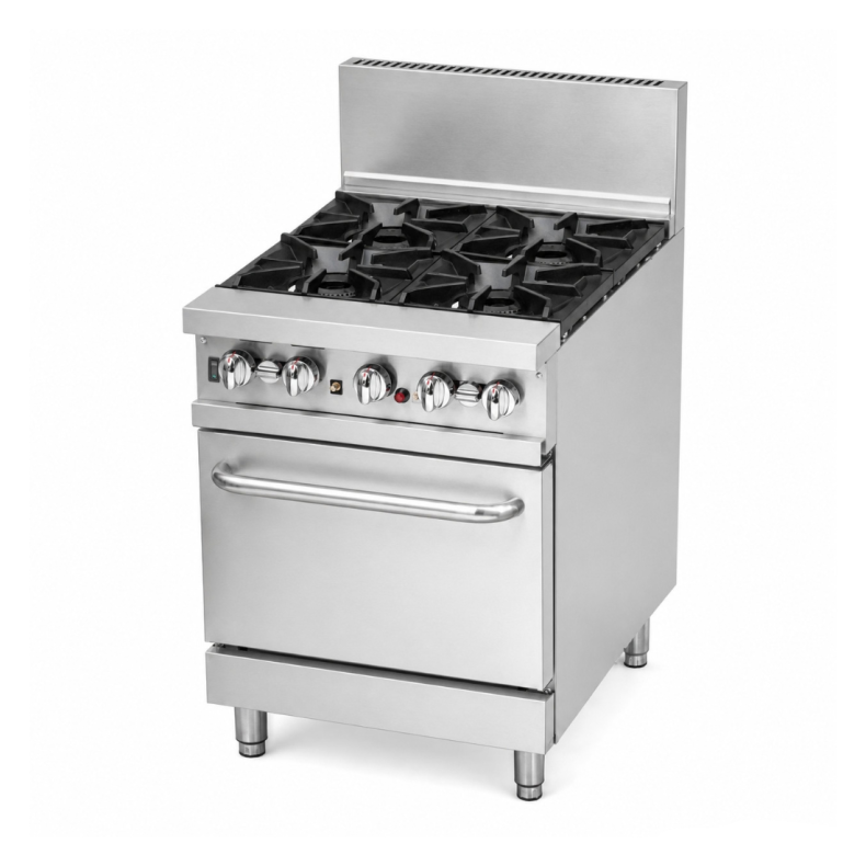BRENNER Forge 800 Series 4 Burner NATURAL Gas Range with Fan Forced Oven – BREG8RO-600N
