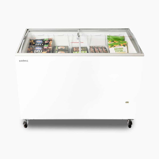 Bromic CF0400ATCG-NR Display Chest Freezer - 352L - Curved Glass Top