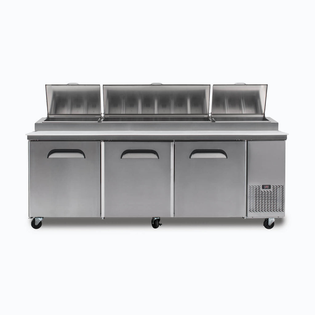 Bromic PP2370 Pizza Prep Fridge 3 Doors - 2370mm - 12 Pans