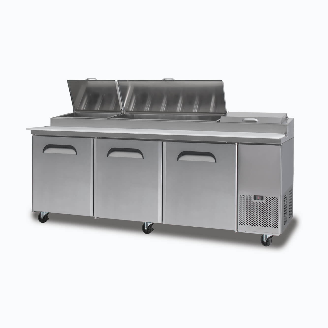 Bromic PP2370 Pizza Prep Fridge 3 Doors - 2370mm - 12 Pans