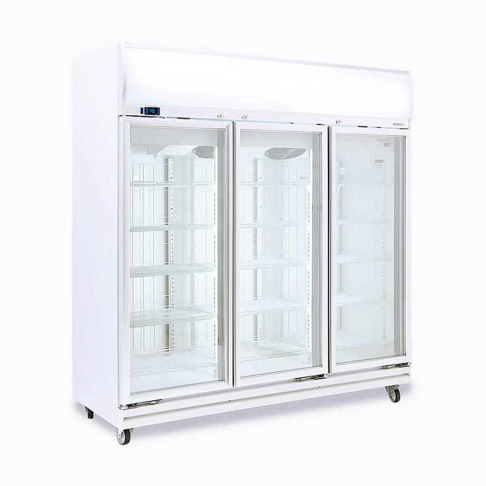 Bromic UF1500LF Upright Display Freezer 1507L - 3 Doors