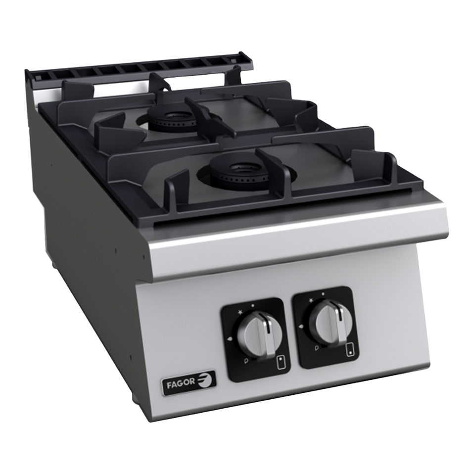 Fagor Kore 700 Series 400mm 2 Burner Gas Cooktop C-G720H