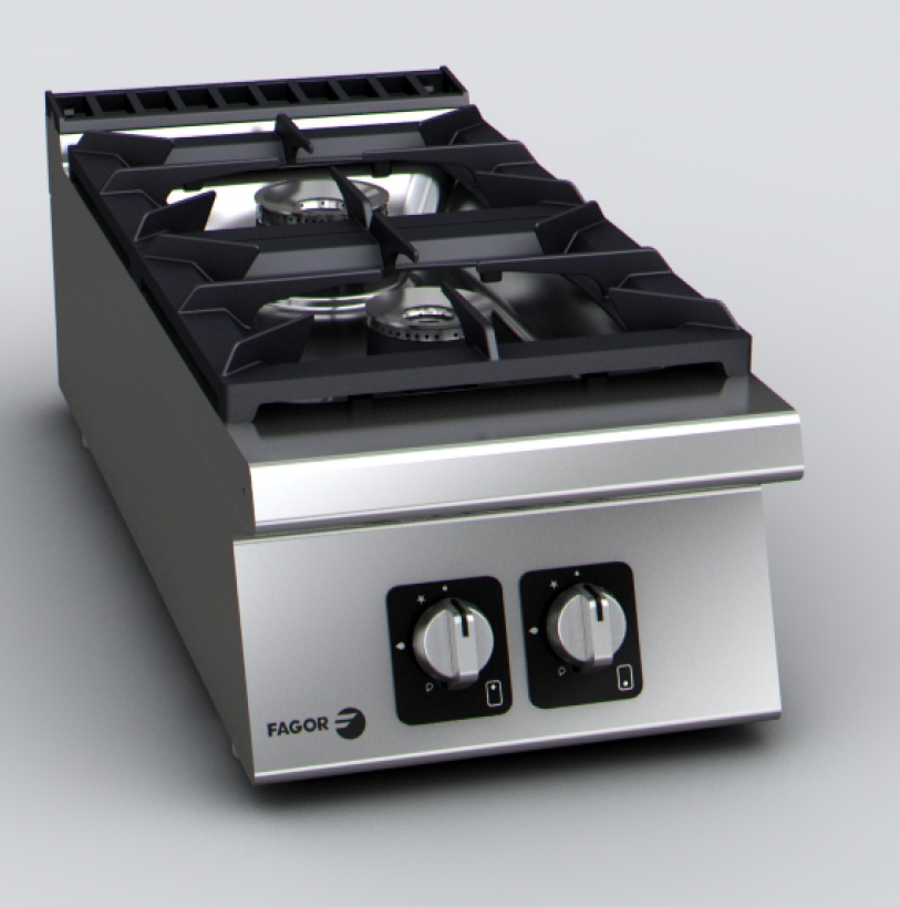 Fagor Kore 900 Series 400mm 2 Burner Gas Cooktop C-G920H
