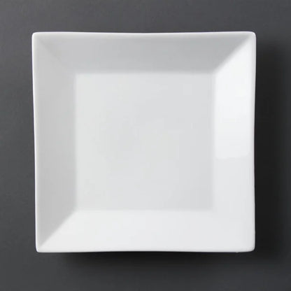 Olympia Whiteware Square Plates Wide Rim 250mm (6pack) C360